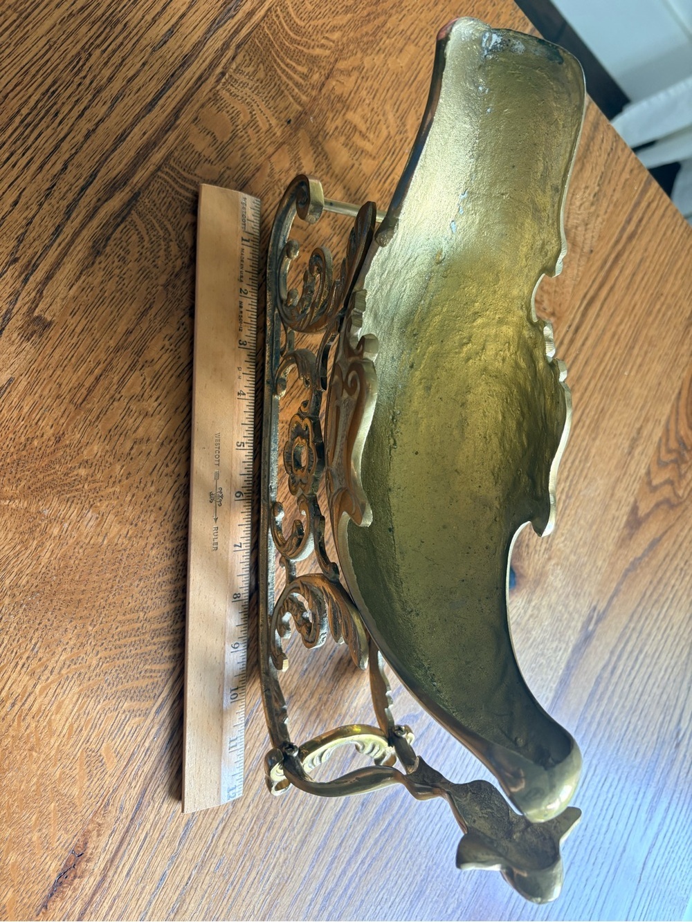 Vintage Brass deer and 2-piece sleigh- ~5.6 pounds ~19 inches long! Christmas! - Picture 12 of 15